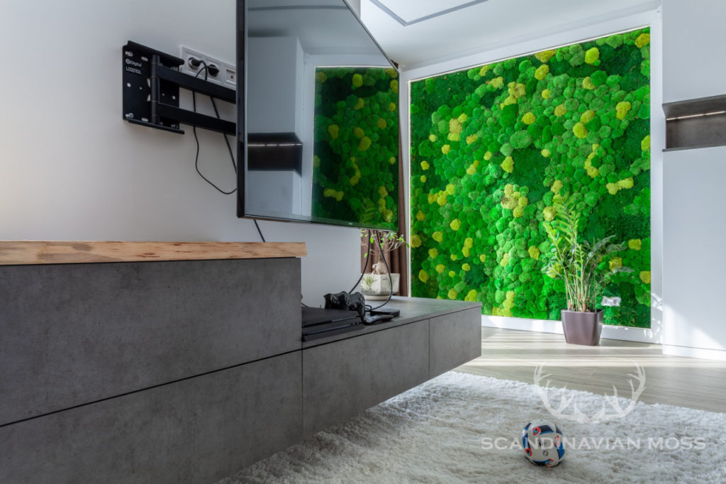Mosswall in livingroom